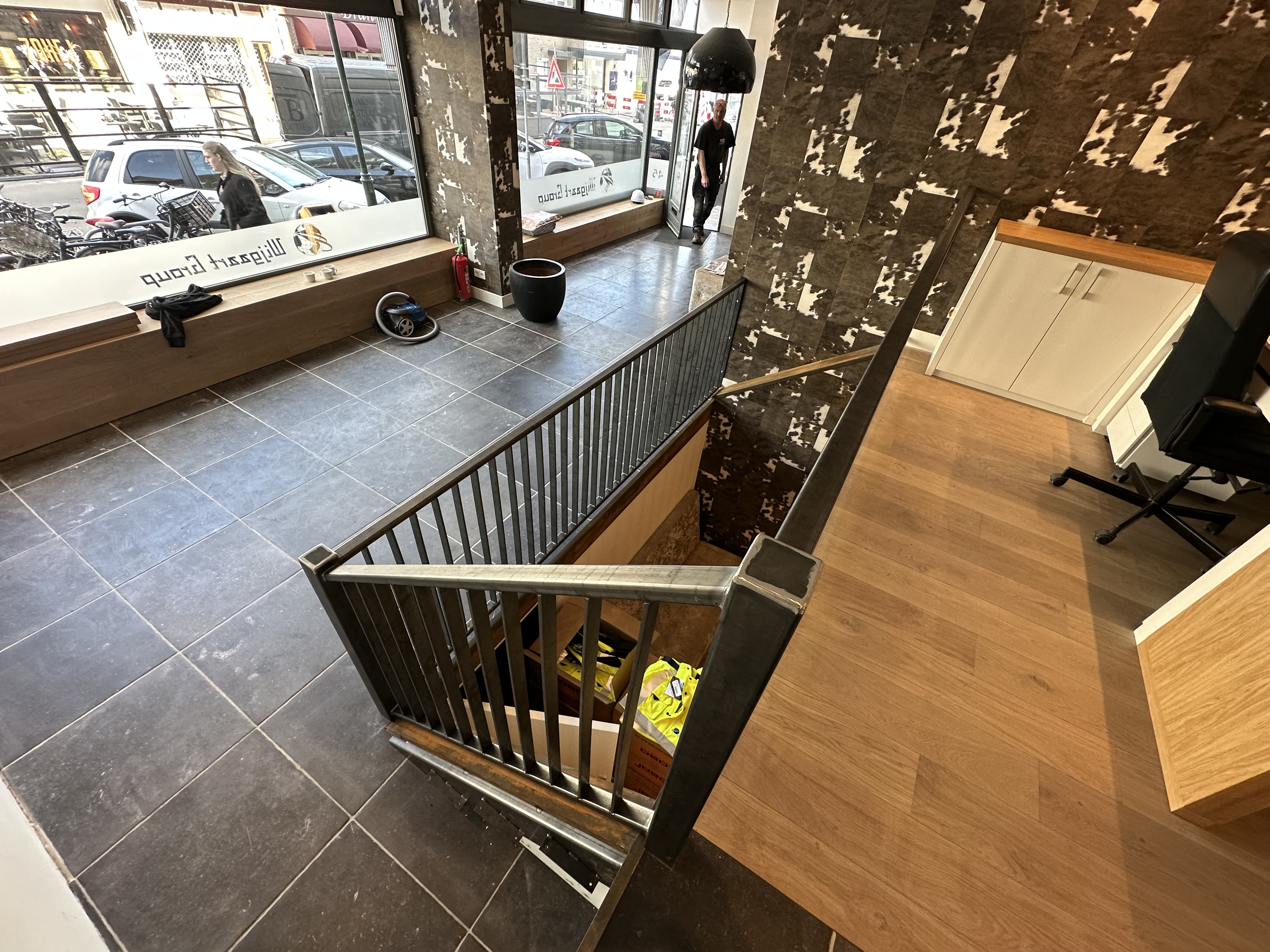 Stalen hekwerk bouwproject
